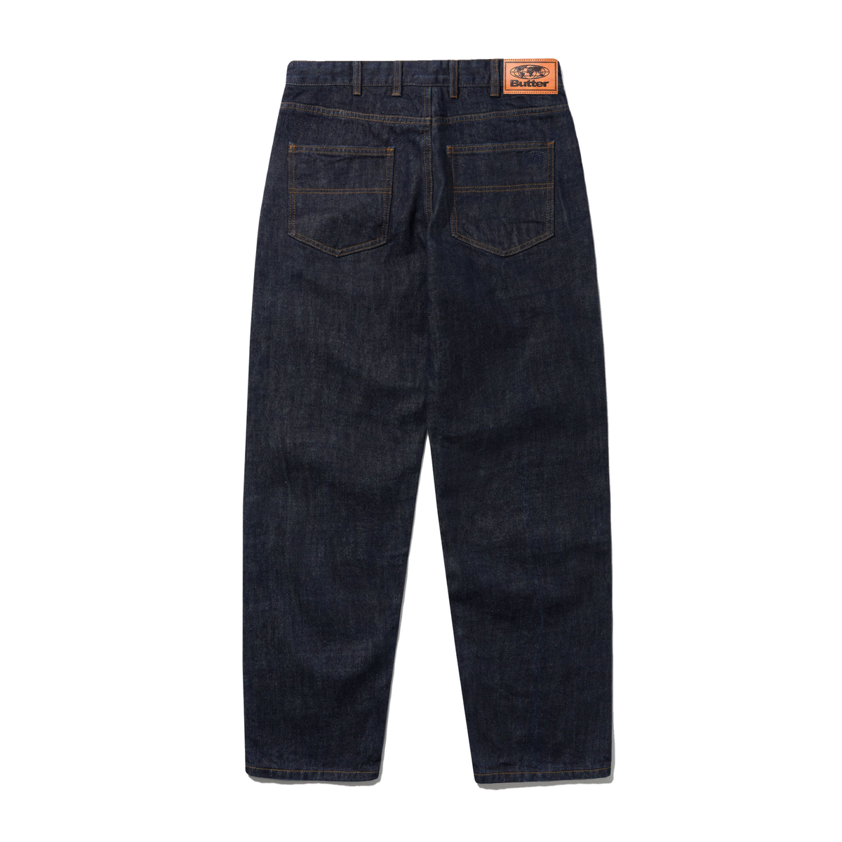 Straight Leg Denim Jeans, Selvedge Blue