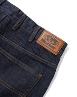 Straight Leg Denim Jeans, Selvedge Blue