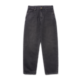 Straight Leg Denim Jeans, Tinted Black