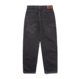 Straight Leg Denim Jeans, Tinted Black