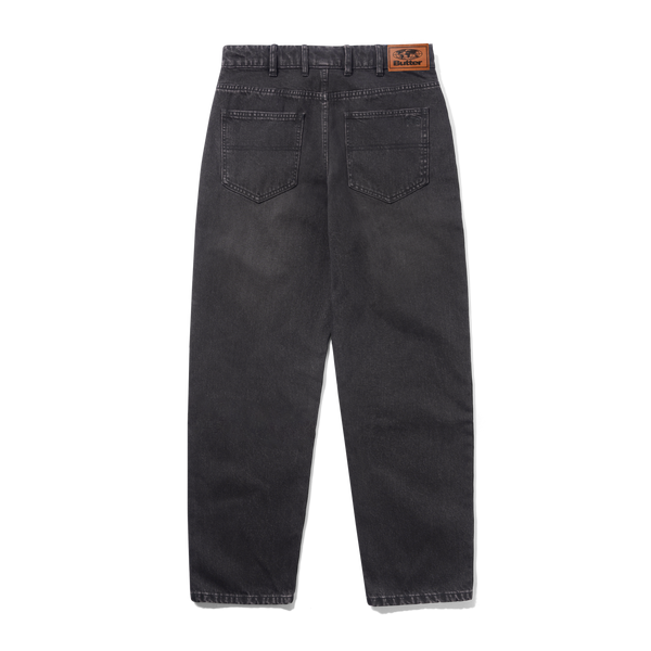 Butter Goods Straight Leg Denim Jeans, Tinted Black