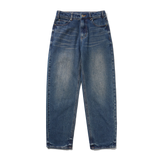 Straight Leg Denim Jeans, Vintage Indigo Wash