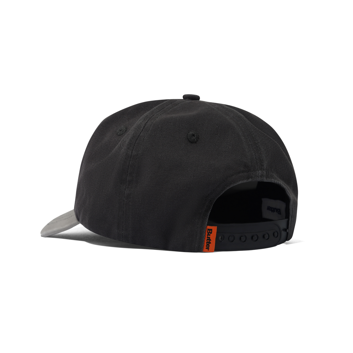 Stretch 5 Panel Cap, Washed Charcoal