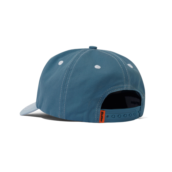 Butter Goods Stretch 5 Panel Cap, Washed Slate