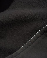 Stretch Zip-Thru Hood, Washed Black