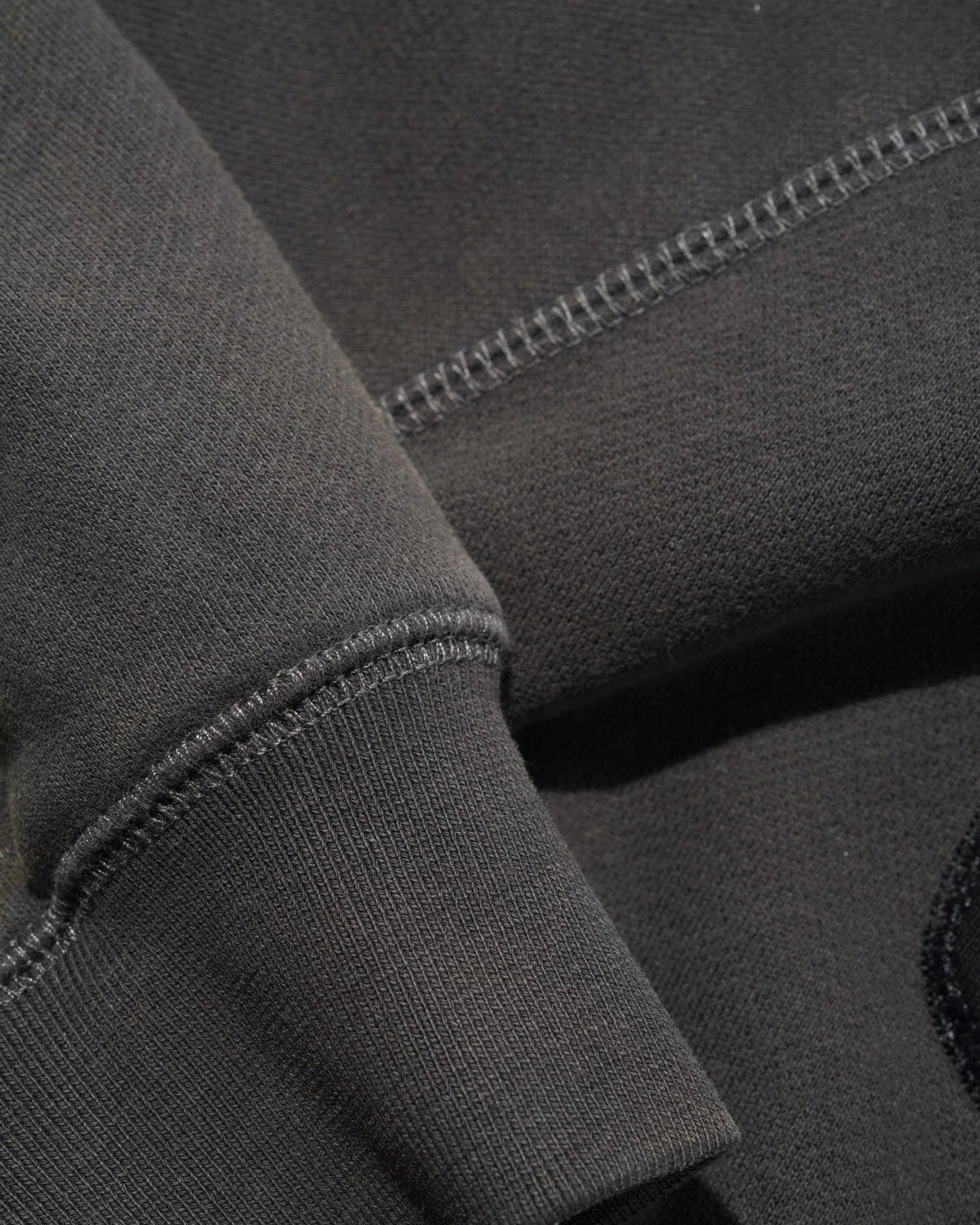 Stretch Zip-Thru Hood, Washed Black