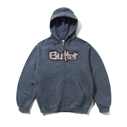 Stretch Zip-Thru Hood, Washed Navy