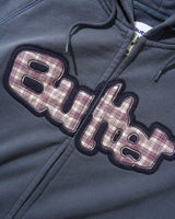 Stretch Zip-Thru Hood, Washed Navy