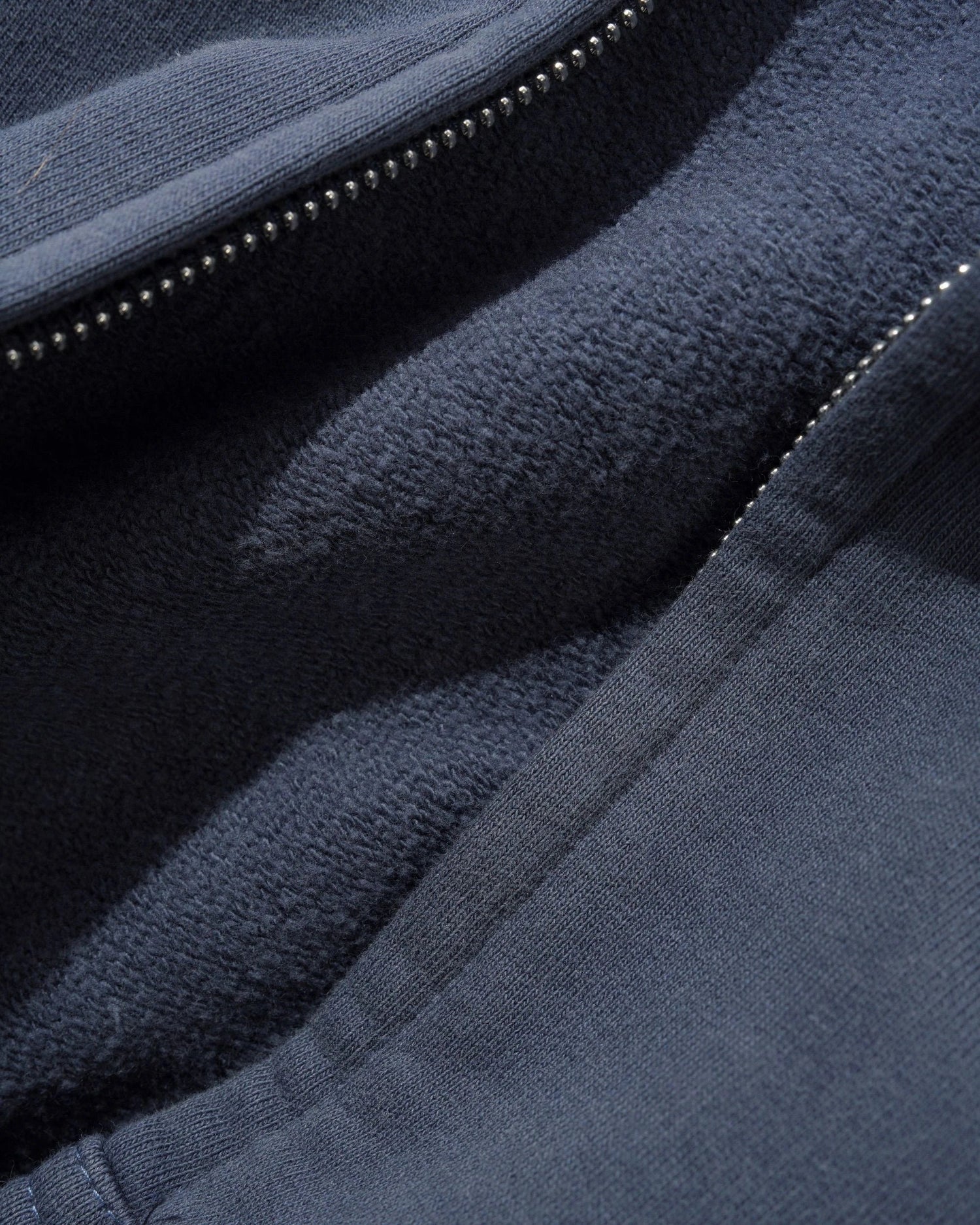 Stretch Zip-Thru Hood, Washed Navy