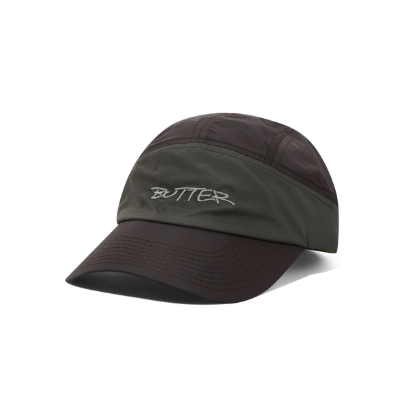 Butter Goods Stride Running Cap, Army / Brown