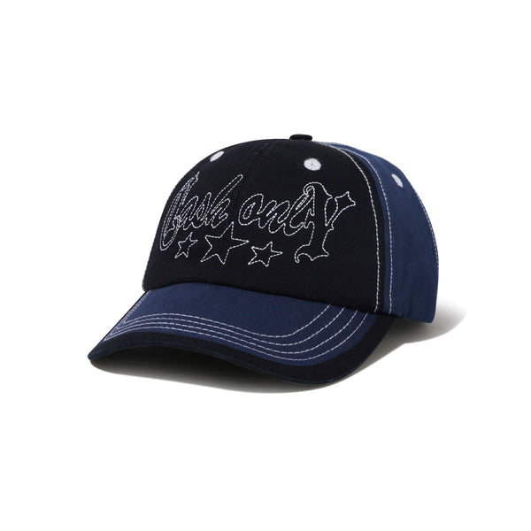 Cash Only Strip 6 Panel Cap, Black / Navy