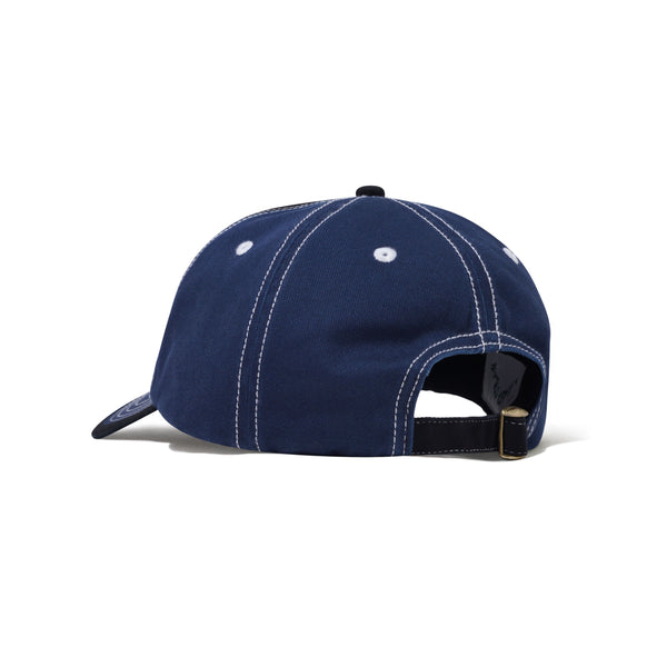 Cash Only Strip 6 Panel Cap, Black / Navy