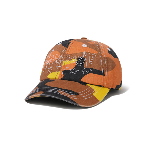 Cash Only Strip 6 Panel Cap, Fall Camo