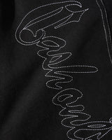 Strip Fleece Sweatpants, Washed Black