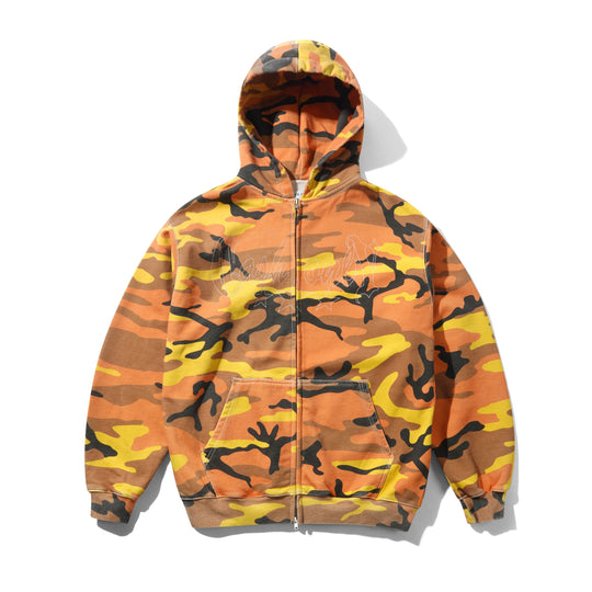 Strip Zip-Thru Hood, Fall Camo