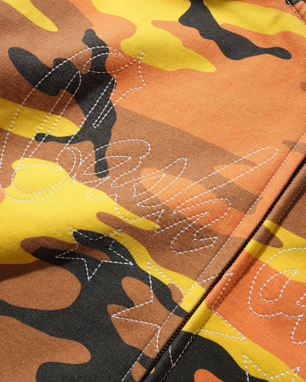 Cash Only Strip Zip-Thru Hood, Fall Camo
