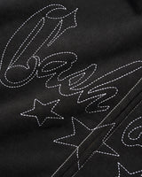 Strip Zip-Thru Hood, Washed Black
