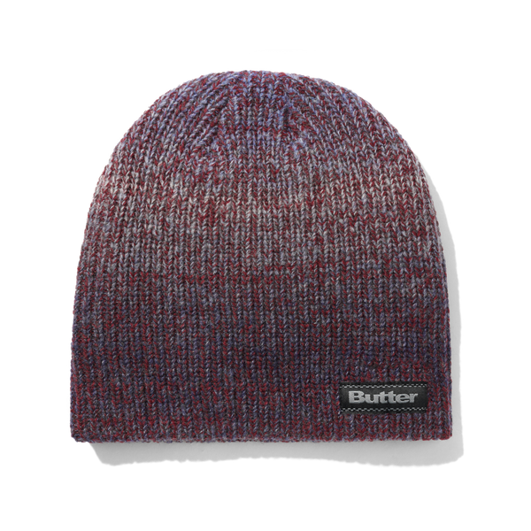 Butter Goods Stripe Knit Skully Beanie, Blue