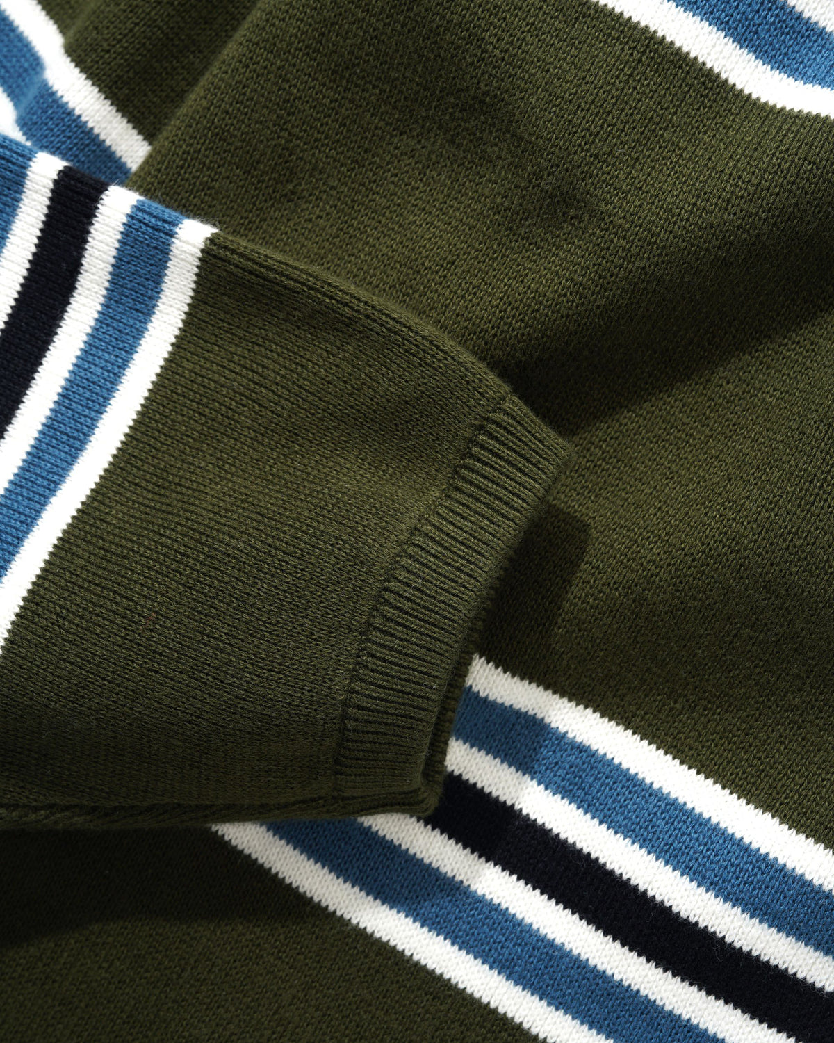 Stripe Knit Sweater, Army