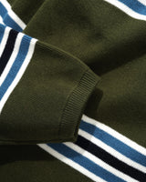 Stripe Knit Sweater, Army