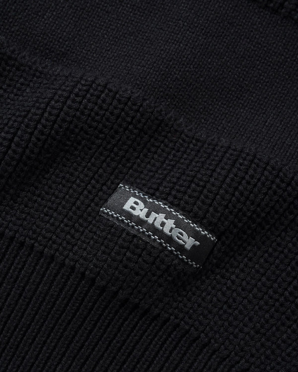 Butter Goods Stripe Knit Sweater, Black