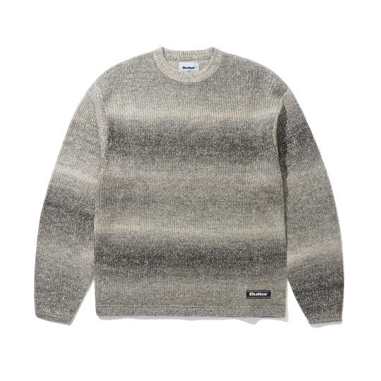 Stripe Knit Sweater, Black Marle