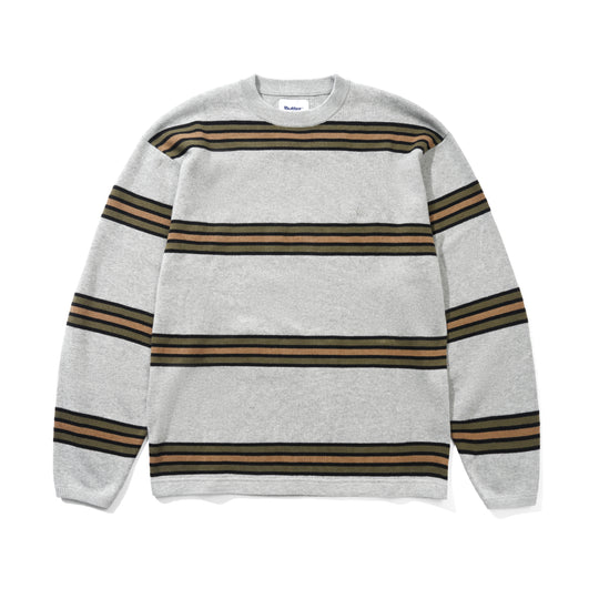 Stripe Knit Sweater, Grey