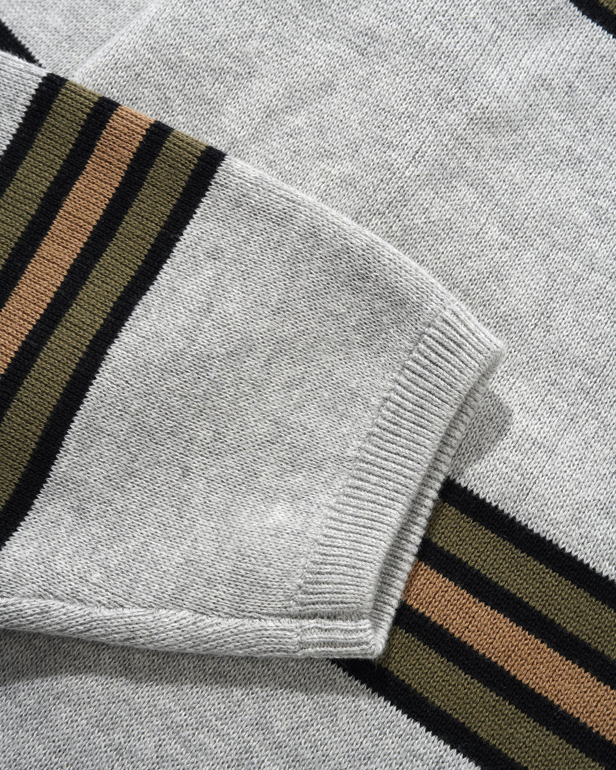 Stripe Knit Sweater, Grey
