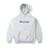 Stripe Logo Applique Pullover Hood, Ash
