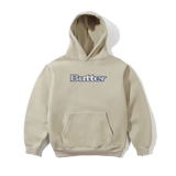 Stripe Logo Applique Pullover Hood, Oat