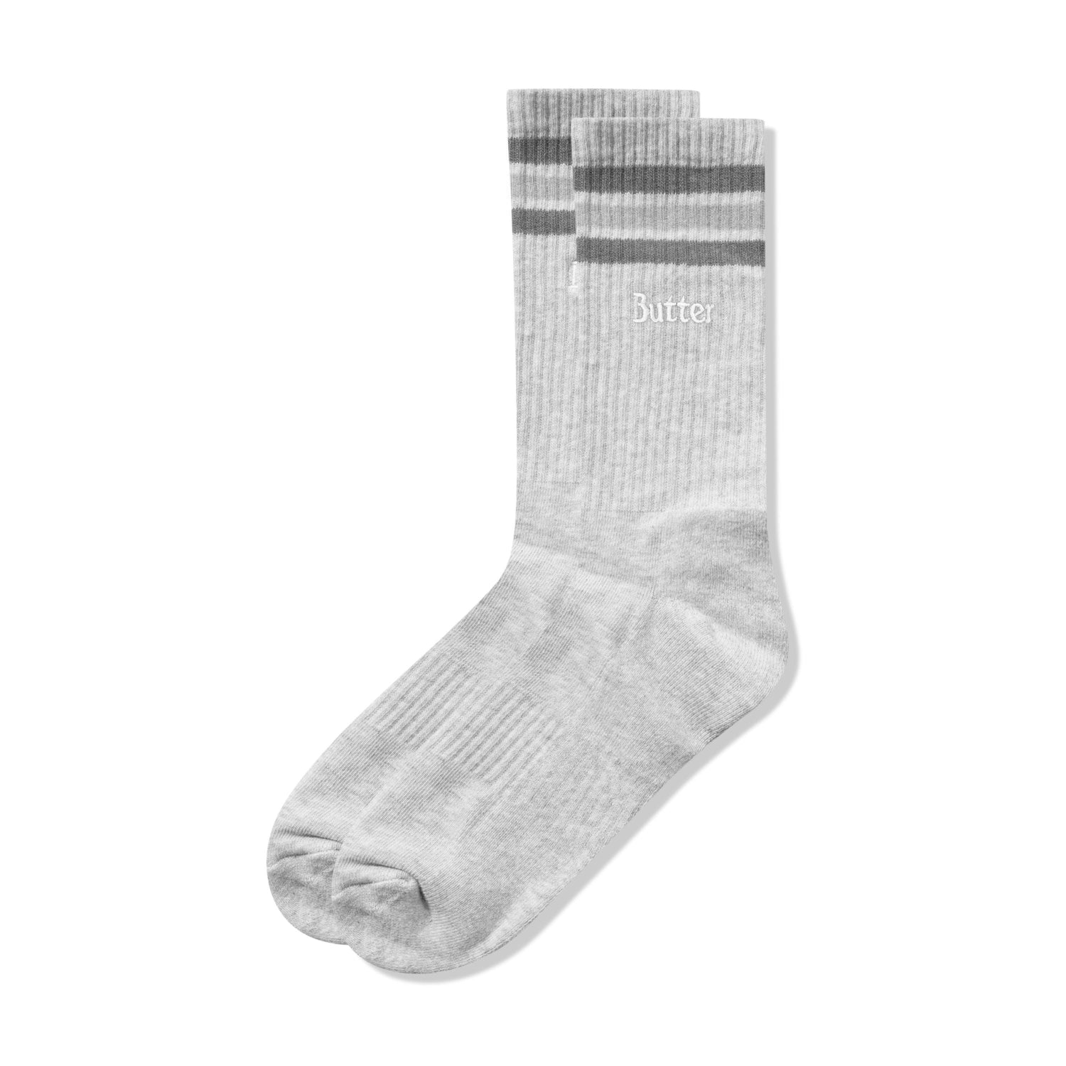 Stripe Socks, Ash Grey
