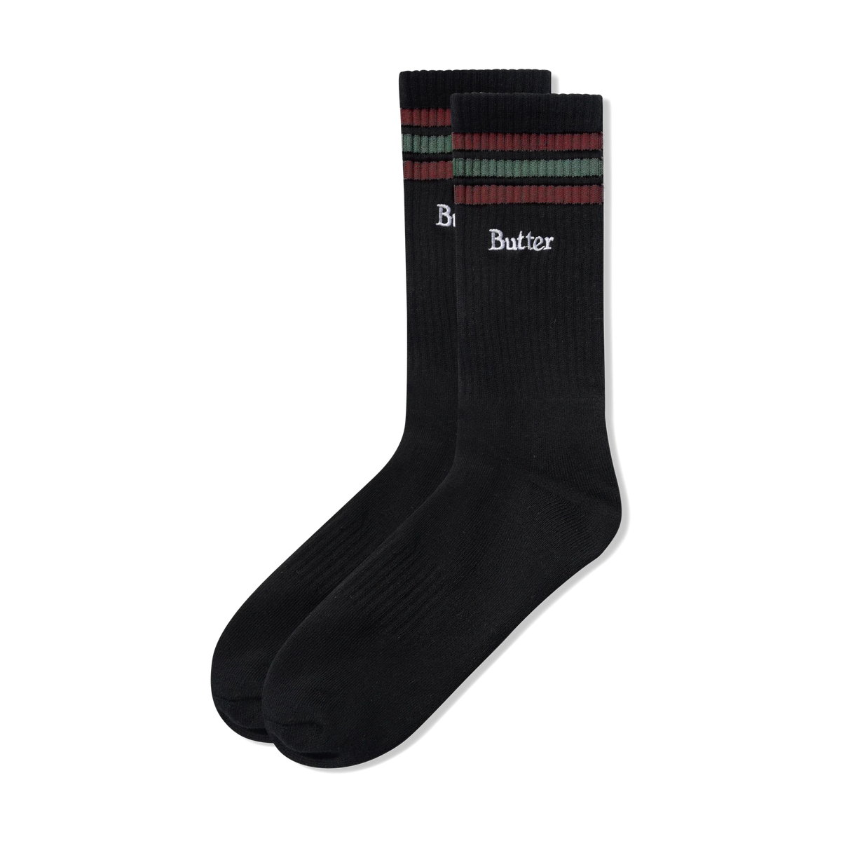 Stripe Socks, Black