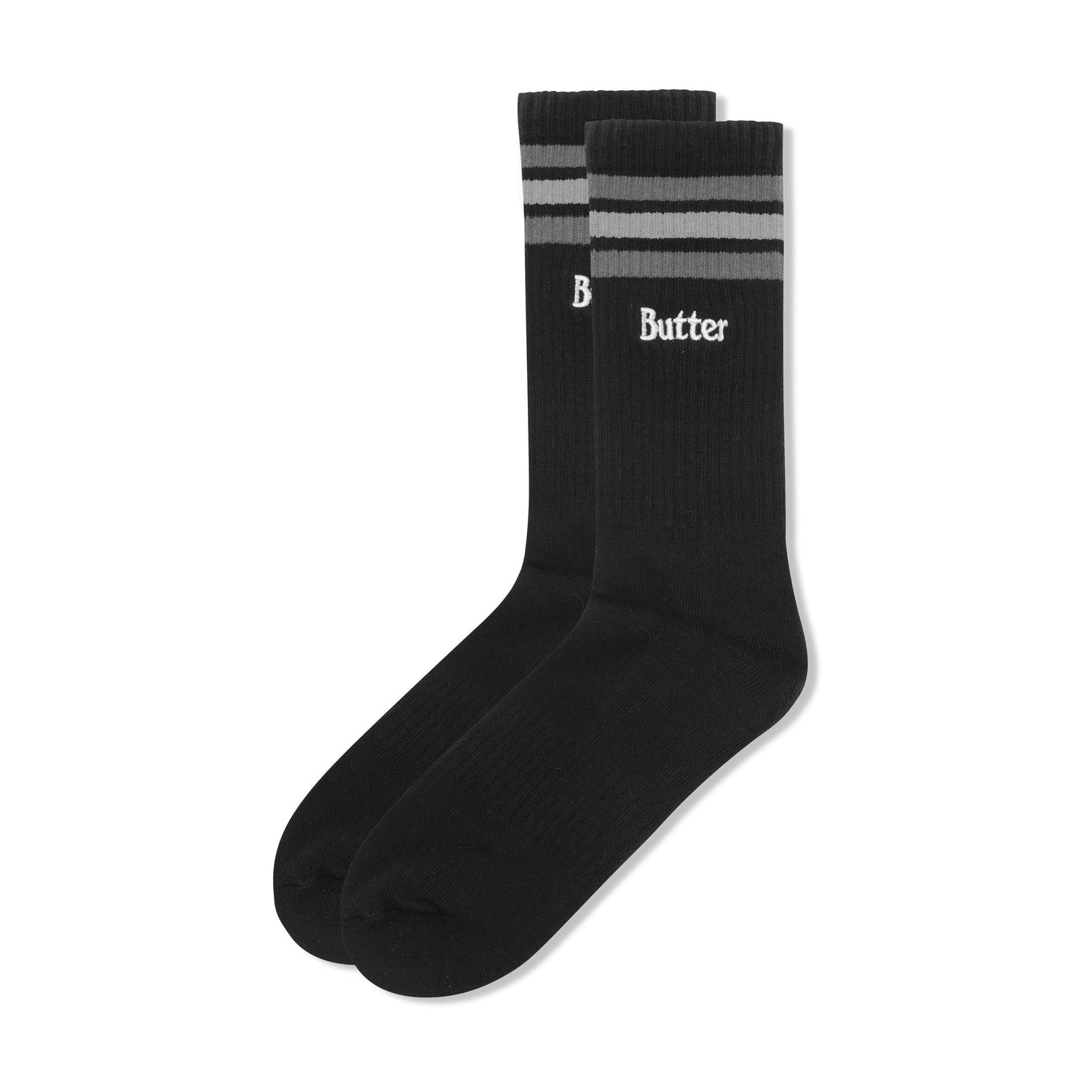 Stripe Socks, Black