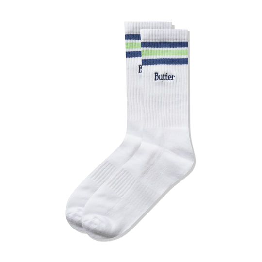 Stripe Socks, White