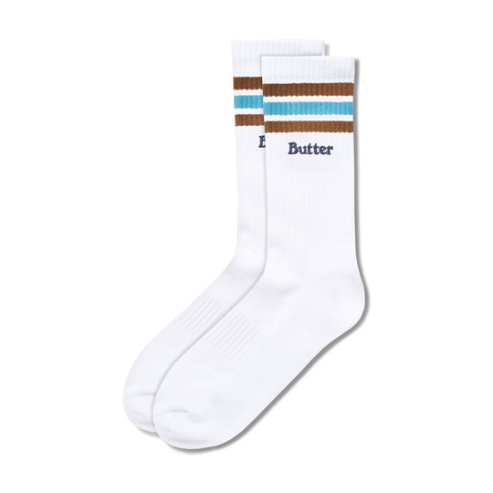 Stripe Socks, White
