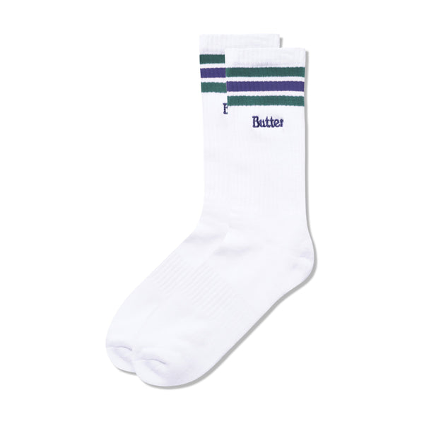 Butter Goods Stripe Socks, White
