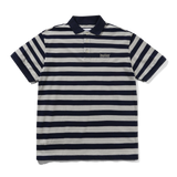 Striped Polo Shirt, Navy / Grey