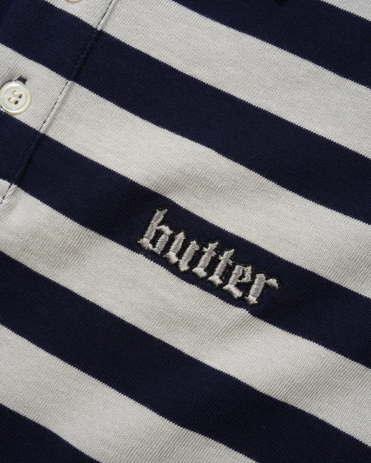 Striped Polo Shirt, Navy / Grey