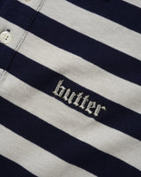 Striped Polo Shirt, Navy / Grey