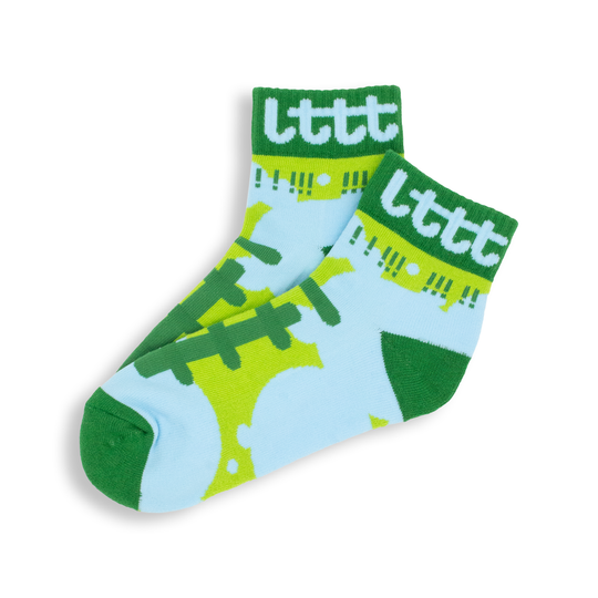 Sock 2, Blue / Green