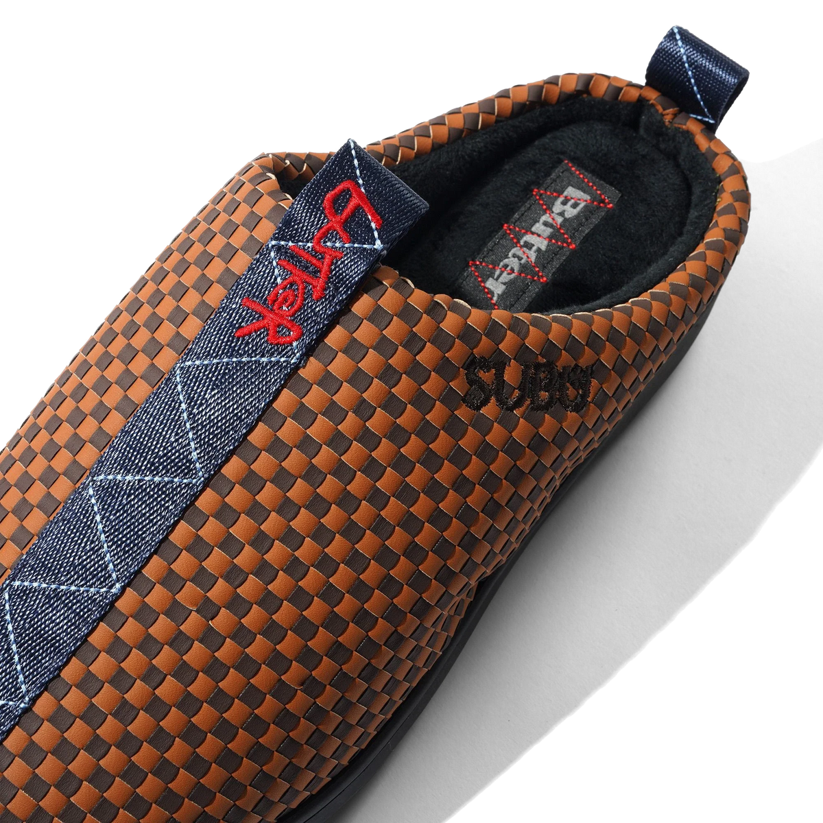 Subu Woven Sandal, Tan / Navy