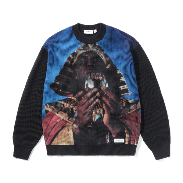 Butter Goods Sun Ra Knit Sweater, Black