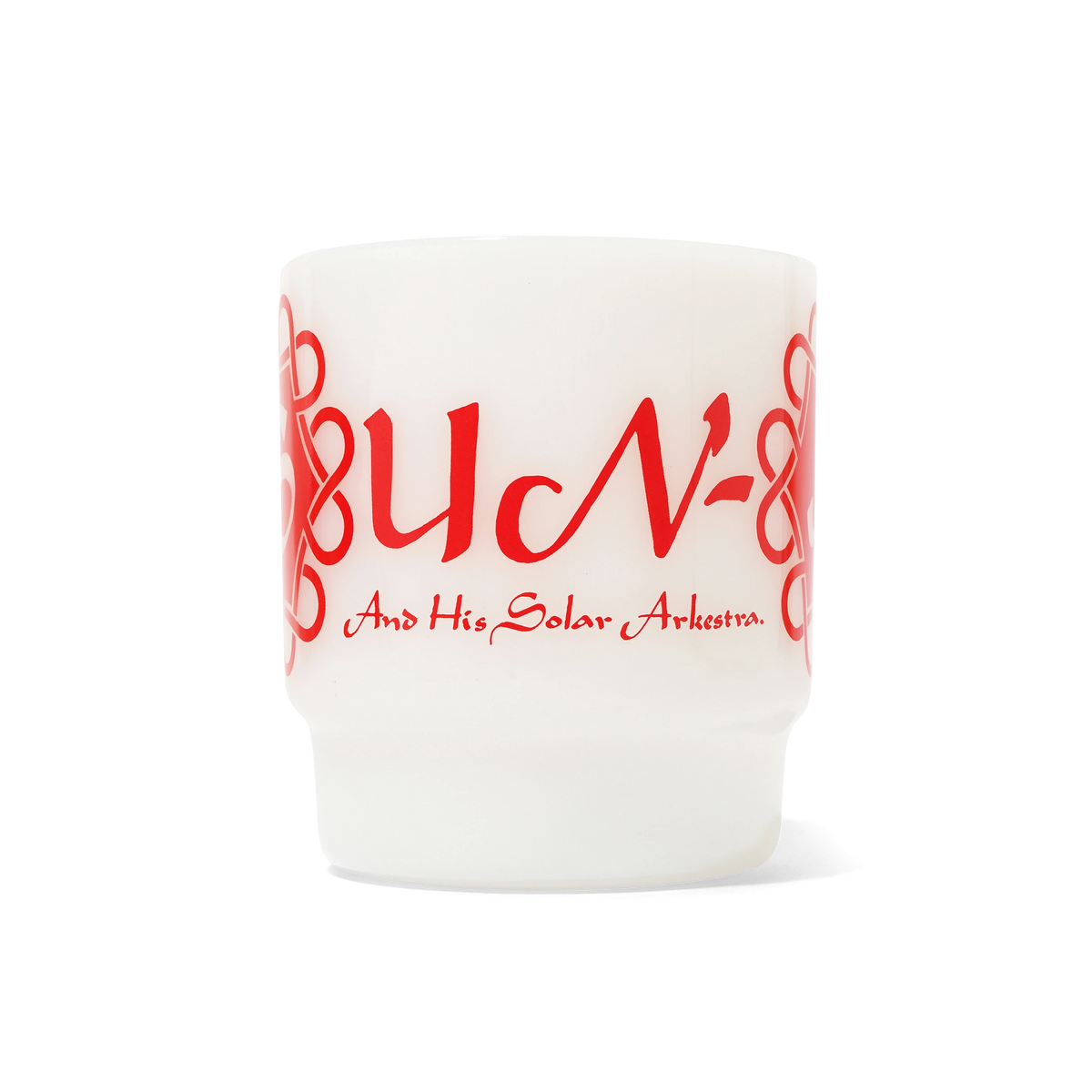 Sun Ra Glass Mug, White