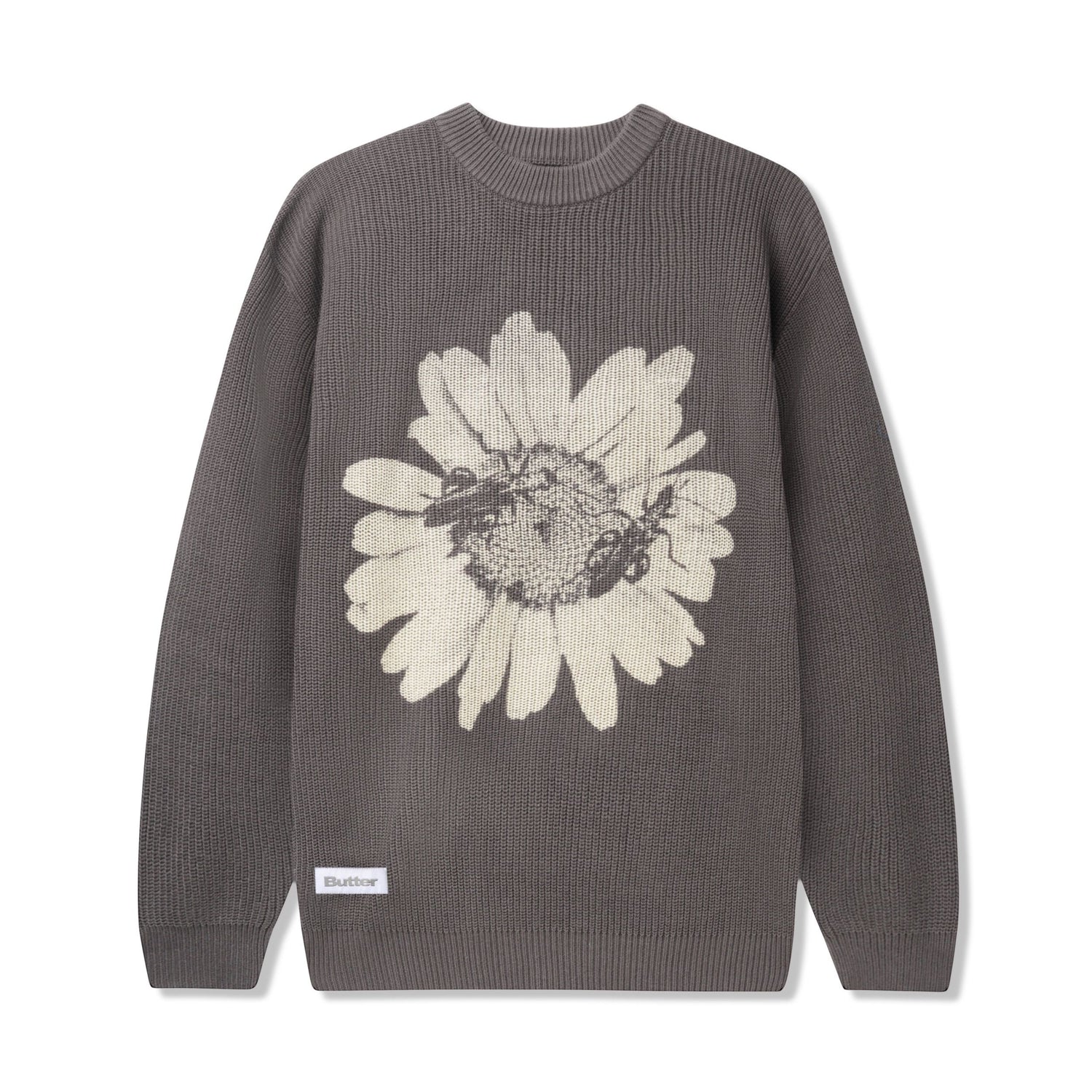 Sunflower Knit Sweater, Charcoal