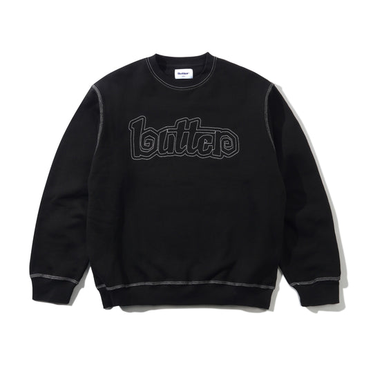 Swirl Crewneck, Black