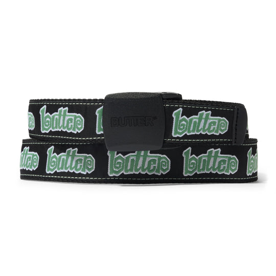 Swirl Woven Belt, Black