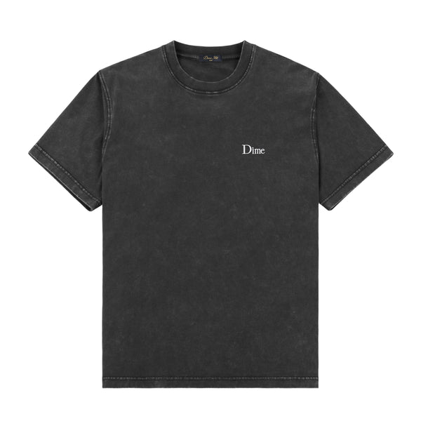Dime Classic Small Logo Tee, Faded Black