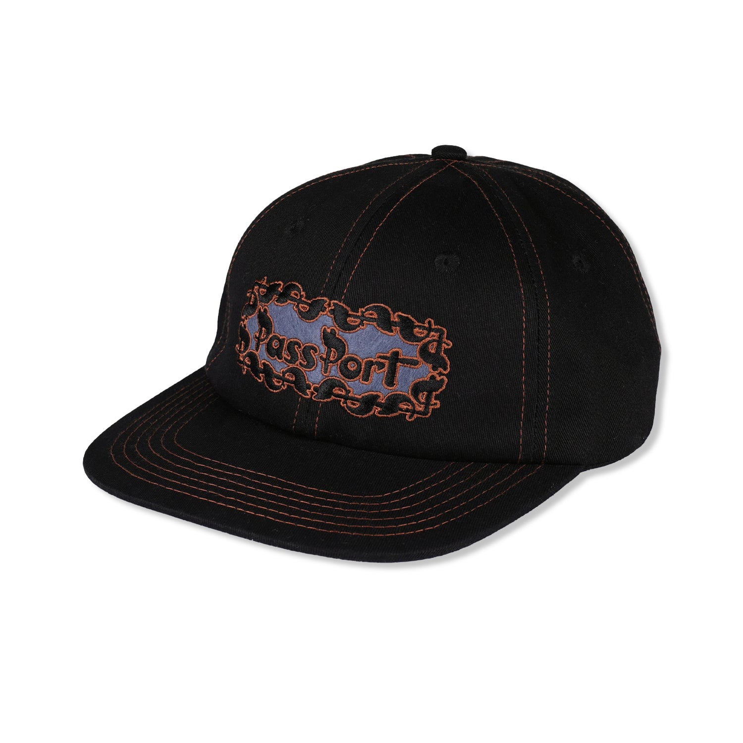 Pattoned Casual Hat, Black