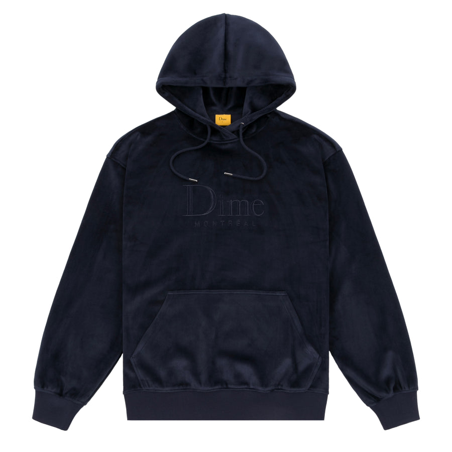 Classic Velour Pullover, Navy