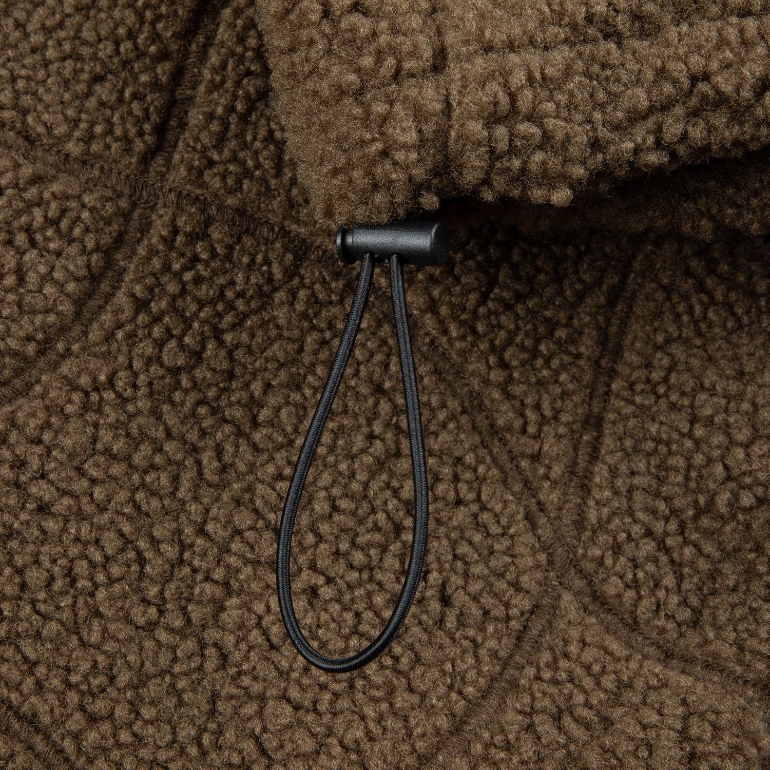 Coverstitch Sherpa Fleece, Military Brown